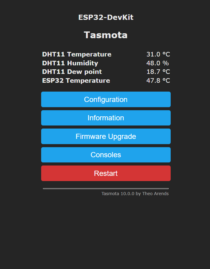 tasmota esp32 display
