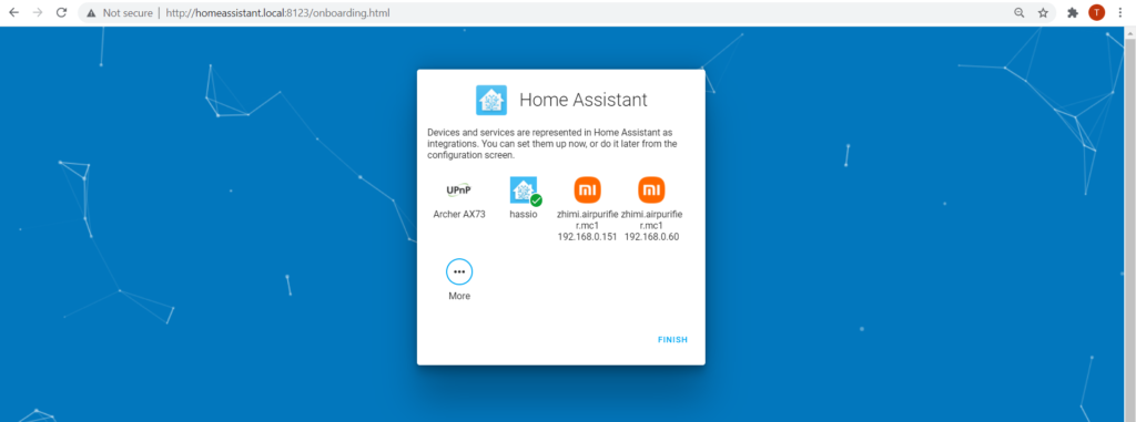final create account home assistant